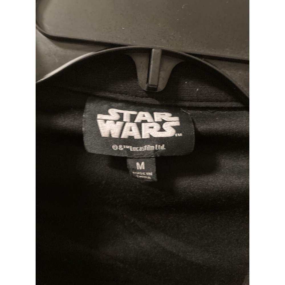 Star Wars Moto Jacket Black Rebel Faux Leather Zip Front Sz M - Picture 8 of 11